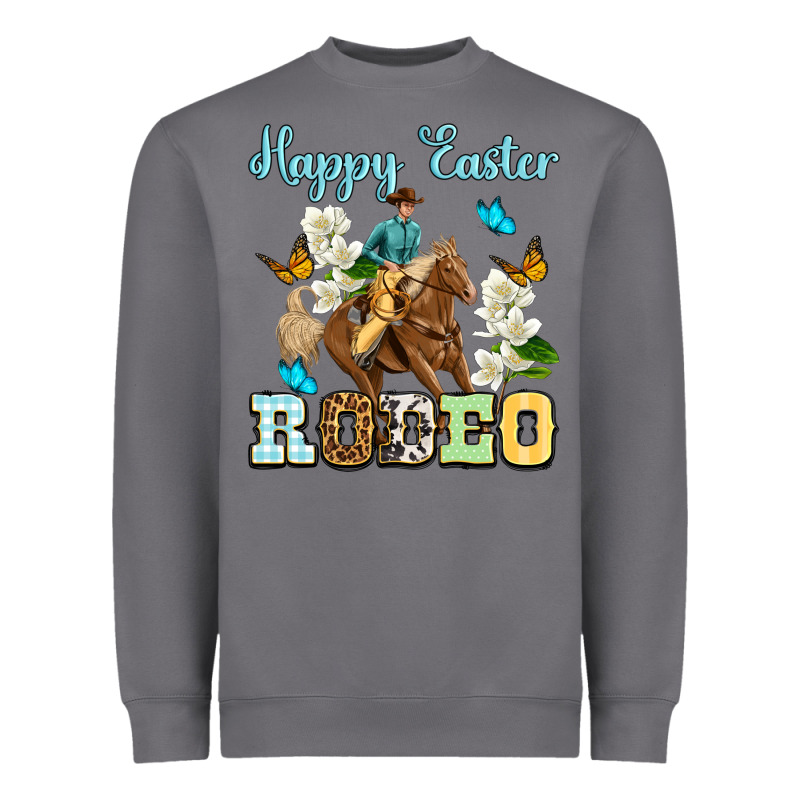 Happy Easter Rodeo Heavyweight Sweatshirt by OliviaCreatesArt | Teevron