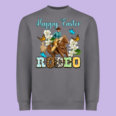 Happy Easter Rodeo Heavyweight Sweatshirt Designed By Oliviacreatesart