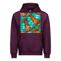 Mauve Wine Fall gnomes Urban Hoodie - NancyCooperArtShop