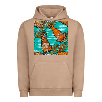 Pigment Burro Fall gnomes Urban Hoodie - NancyCooperArtShop
