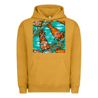 Pigment Peanut Butter Fall gnomes Urban Hoodie - NancyCooperArtShop