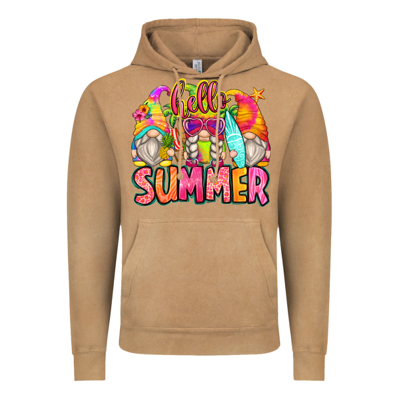 Hello Summer Gnomes Vintage Hoodie by Zillion Design Studio | Teevron