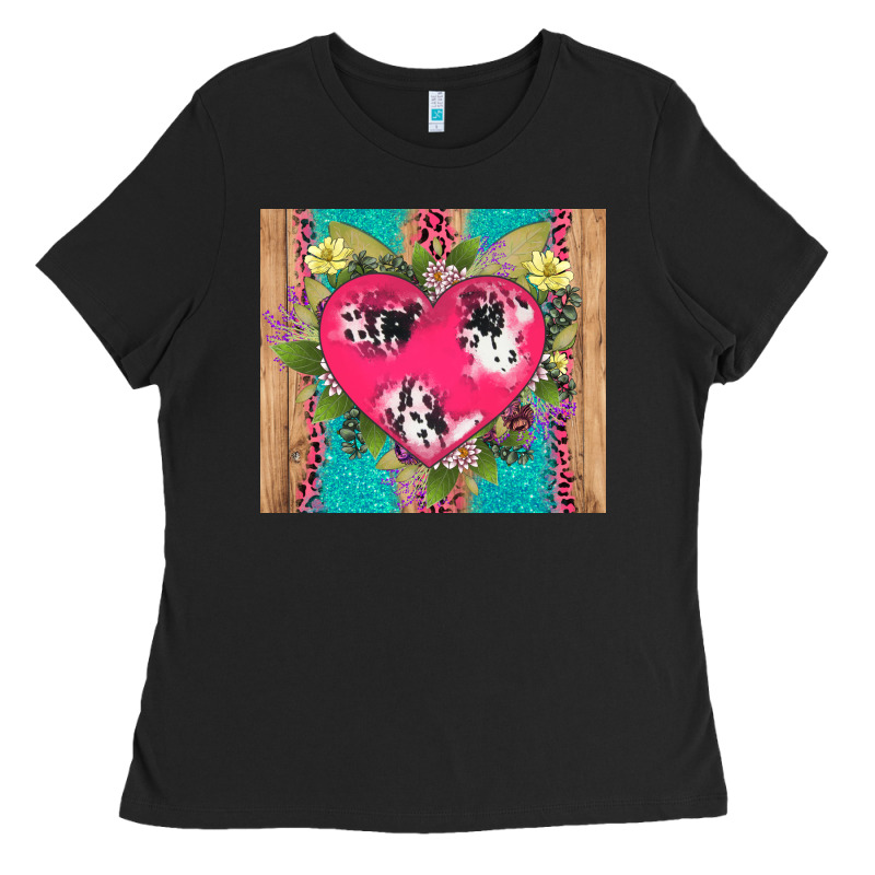 V.d Cow And Heart Ladies Tee by AdoDesignShop | Teevron