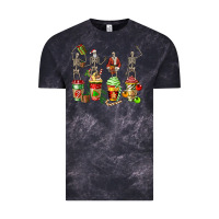 Cloud Black christmas skeleton coffee cups Vintage Tee - FaDigitalArtStudio