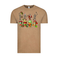 Vintage Coffee christmas skeleton coffee cups Vintage Tee - FaDigitalArtStudio