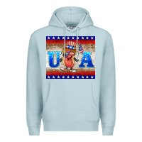 Blue Mist usa hot dog Premium Hoodie - BarkalooDesign