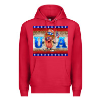 Cardinal usa hot dog Premium Hoodie - BarkalooDesign