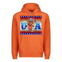 Carrot usa hot dog Premium Hoodie - BarkalooDesign