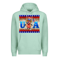 Seafoam usa hot dog Premium Hoodie - BarkalooDesign