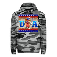 Slate Camo usa hot dog Premium Hoodie - BarkalooDesign