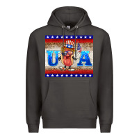 Smoke usa hot dog Premium Hoodie - BarkalooDesign