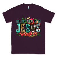 Plum all my hope is in jesus Classic Tee - Jasminsmagicworld
