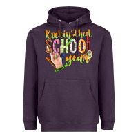 Plum rockin that school year Heavyweight Hoodie - NancyCooperArtShop
