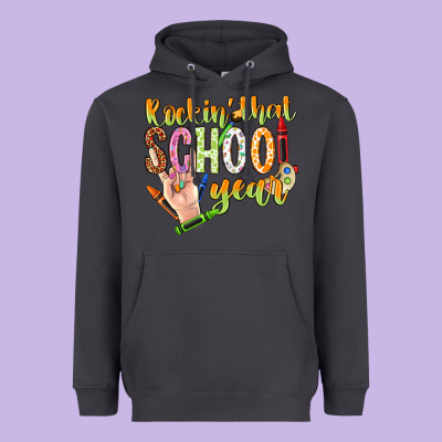 Rockin That School Year Heavyweight Hoodie Designed By Nancycooperartshop