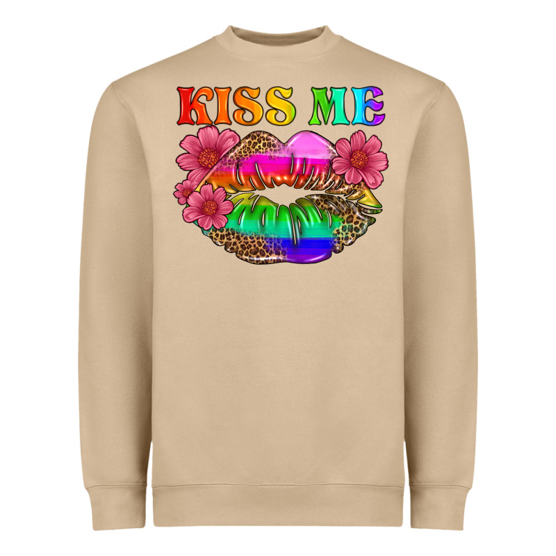 Lgbtq Kiss Me Heavyweight Sweatshirt by HRA Design Shop | Teevron