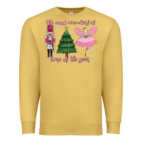 Antique Gold the most wonderful time of the year Premium Sweatshirt - MaliasSmallBusiness