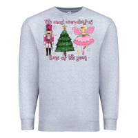 Heather Grey the most wonderful time of the year Premium Sweatshirt - MaliasSmallBusiness
