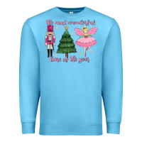 Ocean Blue the most wonderful time of the year Premium Sweatshirt - MaliasSmallBusiness