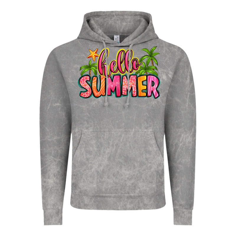 Hello Summer Vintage Hoodie by Zillion Design Studio | Teevron