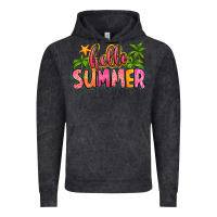 Vintage Black hello summer Vintage Hoodie - Zillion Design Studio