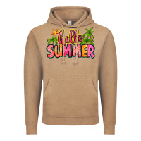 Vintage Coffee hello summer Vintage Hoodie - Zillion Design Studio