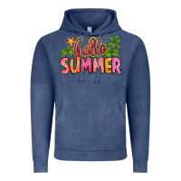 Vintage Denim hello summer Vintage Hoodie - Zillion Design Studio