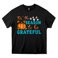 Black Tis' the Season To Be Grateful Heavy Core Tee - Artiststas