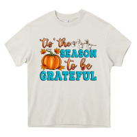 Cream Tis' the Season To Be Grateful Heavy Core Tee - Artiststas