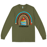 Army Green #teacherlife Long Sleeve Tee - JahusDesignShop