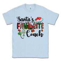 Dusty Blue santa's favorite coach Classic Tee - AdoDesignShop