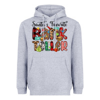 Heather Grey santa s favorite bank teller Heavyweight Hoodie - MaliasSmallBusiness