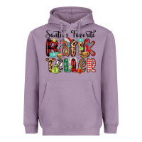 Lavender santa s favorite bank teller Heavyweight Hoodie - MaliasSmallBusiness
