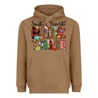 Toasted Coconut santa s favorite bank teller Heavyweight Hoodie - MaliasSmallBusiness