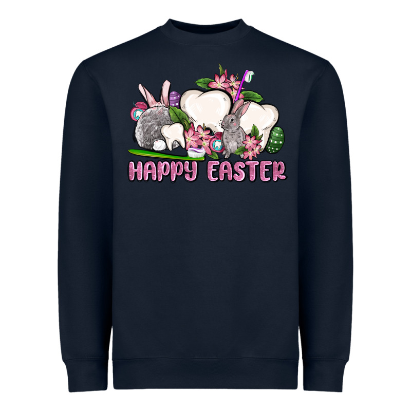 Happy Easter Teeth Heavyweight Sweatshirt by OliviaCreatesArt | Teevron