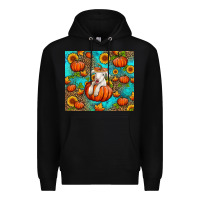 Black fall pumpkin lamb Premium Hoodie - Jasminsmagicworld