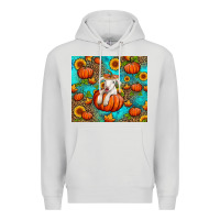 Dove Grey fall pumpkin lamb Premium Hoodie - Jasminsmagicworld
