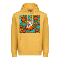 Mustard fall pumpkin lamb Premium Hoodie - Jasminsmagicworld