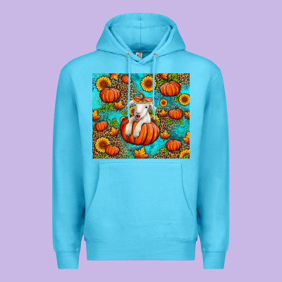 Fall Pumpkin Lamb Premium Hoodie Designed By Jasminsmagicworld