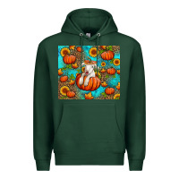 Sports Green fall pumpkin lamb Premium Hoodie - Jasminsmagicworld