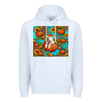 White fall pumpkin lamb Premium Hoodie - Jasminsmagicworld