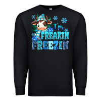 Black I'm freakin freezin Premium Sweatshirt - MaliasSmallBusiness