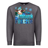 Charcoal Heather I'm freakin freezin Premium Sweatshirt - MaliasSmallBusiness