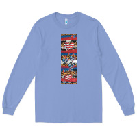 Colony Blue usa flag and western patterns  penwraps 1 Long Sleeve Tee - Artiststas