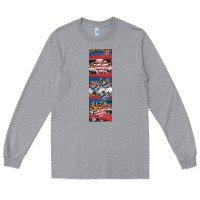 Heather Grey usa flag and western patterns  penwraps 1 Long Sleeve Tee - Artiststas