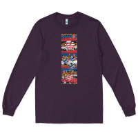 Plum usa flag and western patterns  penwraps 1 Long Sleeve Tee - Artiststas