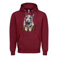 Burgundy Russian Blue Cat Face Zipper Hoodie - LillyAllenDesigns
