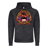 Hot Mom Summer Messy Bun Vintage Hoodie | Teevron