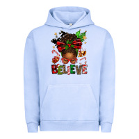 Pigment Grape Ice christmas believe afro messy bun Urban Hoodie - texasbilliewilder