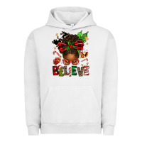 Pigment Lunar Rock christmas believe afro messy bun Urban Hoodie - texasbilliewilder