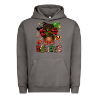 Pigment Tornado christmas believe afro messy bun Urban Hoodie - texasbilliewilder